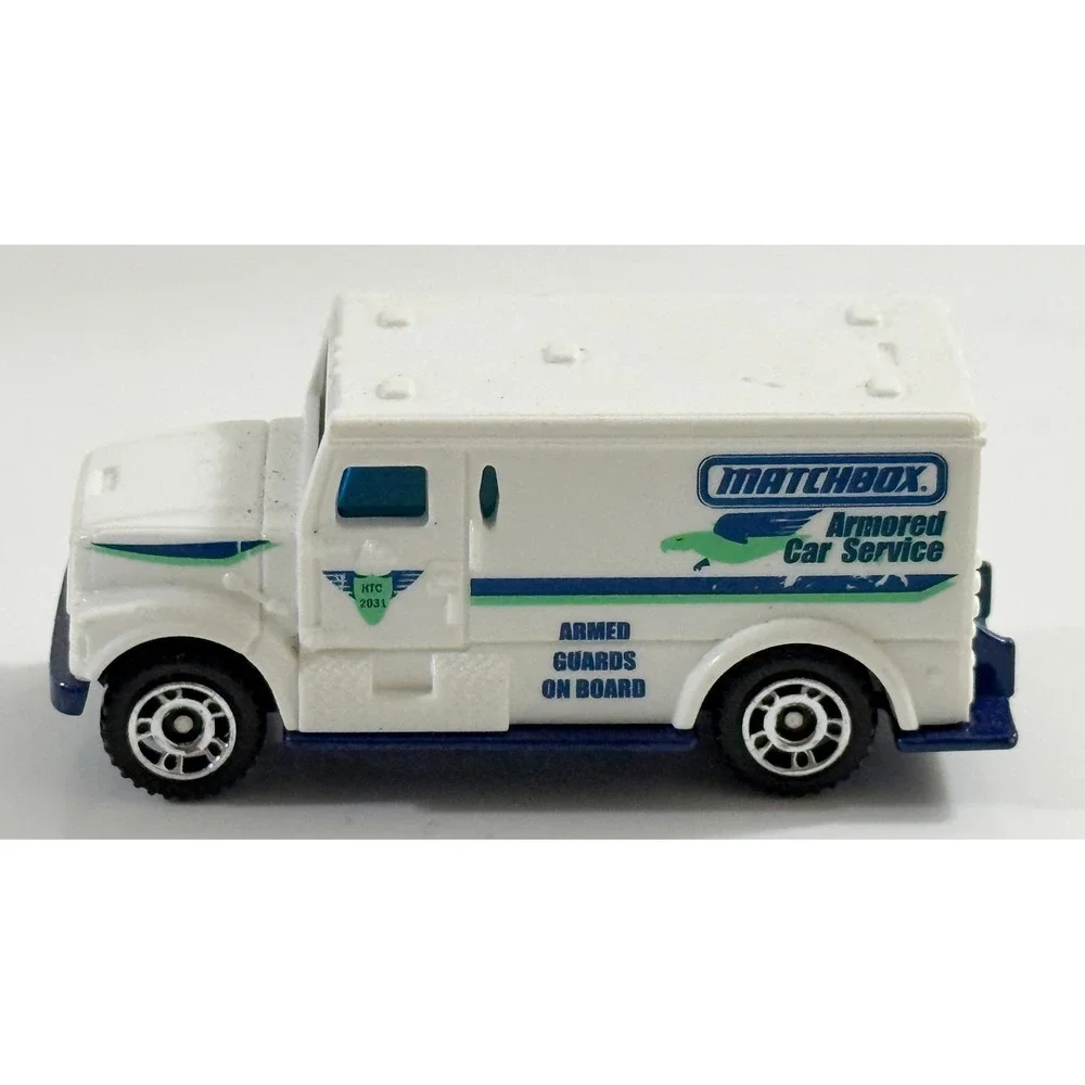 Matchbox Armored Car Kids 1:88 White International Armored Car Service 2013